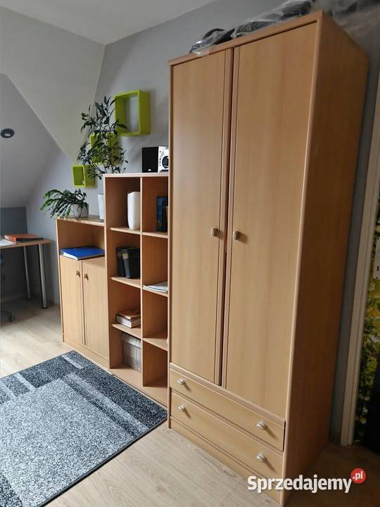 Zestaw 7 mebli pokojowychbiurowych szafa regał lubuskie Nowe Miasteczko
