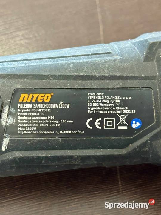 Polerka samochodowa Niteo Tools EP001122 1200 W