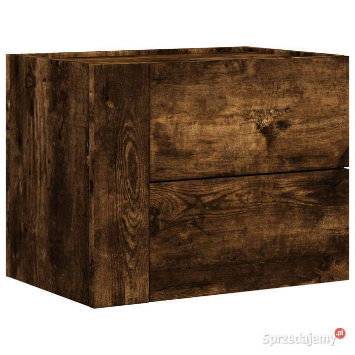 Wisząca szafka nocna przydymiony dąb 45x30x35 mazowieckie Warszawa
