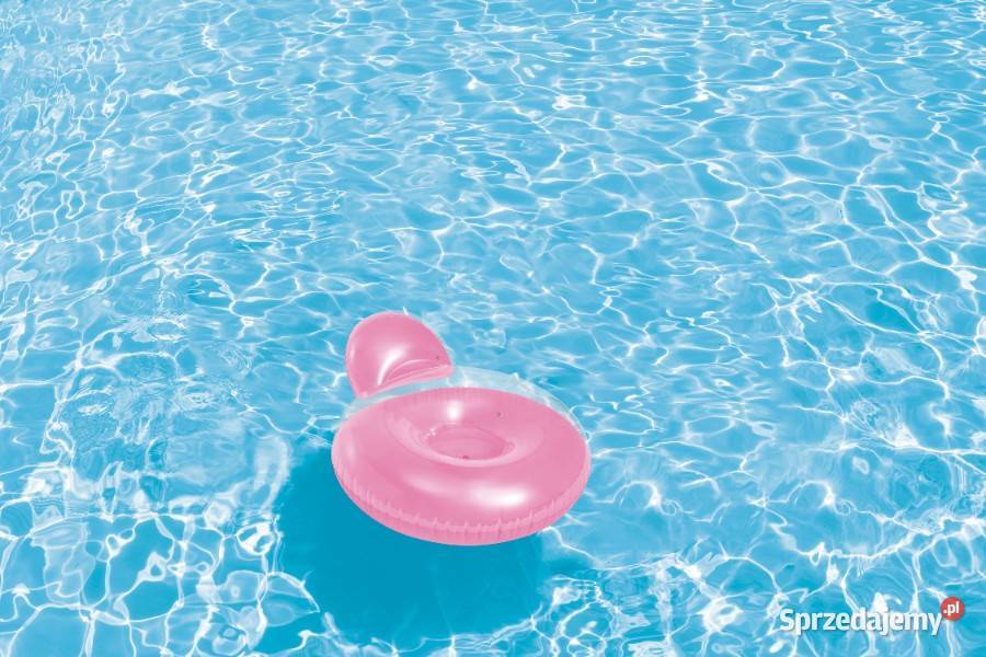 Dmuchany fotel materac z oparciem 137x122 INTEX wielkopolskie