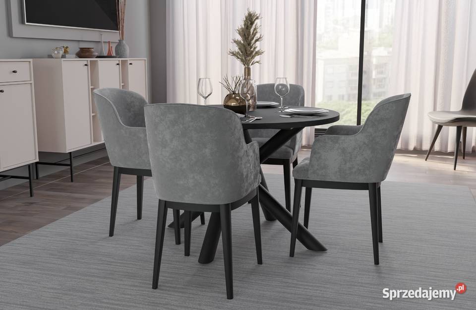 Nowoczesny okrągły stół OSLO 110 Warszawa