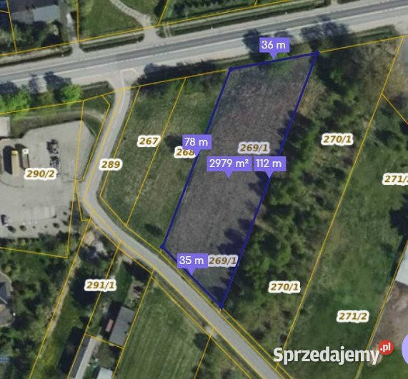 Działkę sprzedam Okup Wielki 2979m2 sprzedam