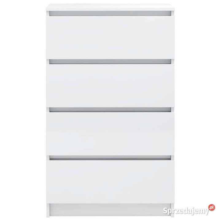 Komoda biała z połyskiem 60x35x985 materiał Warszawa