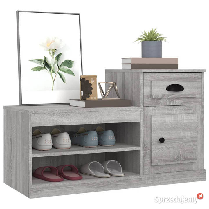 Szafka na buty szary dąb sonoma 100x42x60 Warszawa