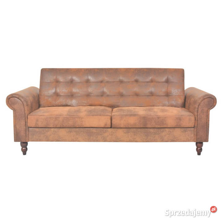 Rozkładana sofa 2os z podłokietnikami sztuczny Warszawa