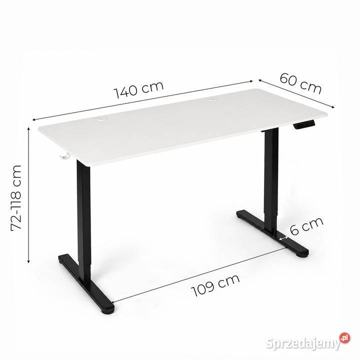 Biurko elektryczne 140x60 140cm
