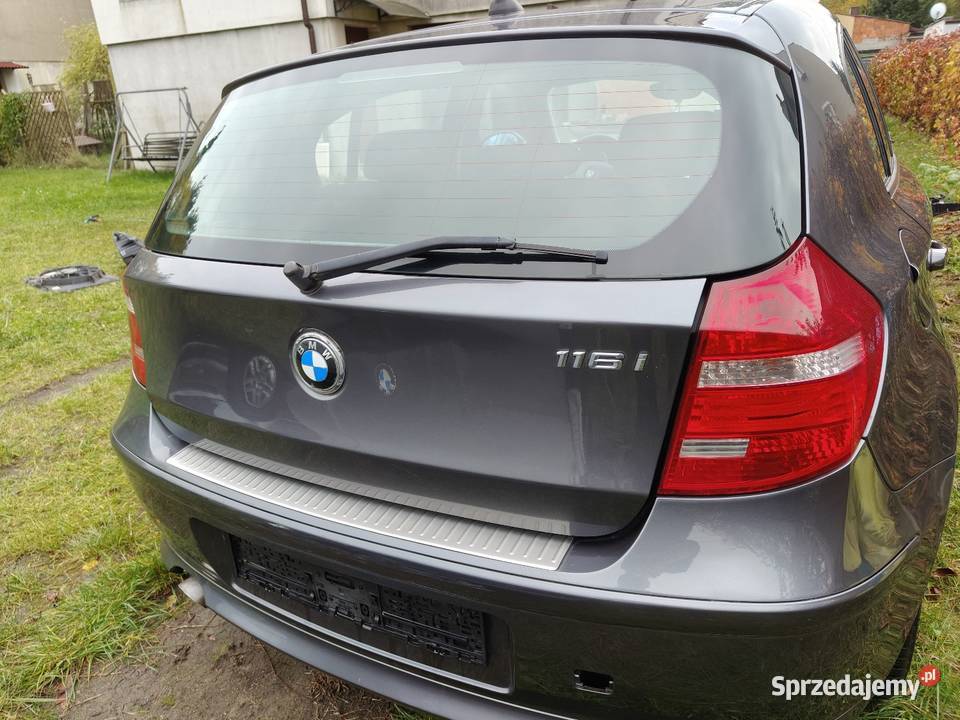 Bmw e87 tylna klapa w kolor sparkling graphite Aleksandrów Łódzki