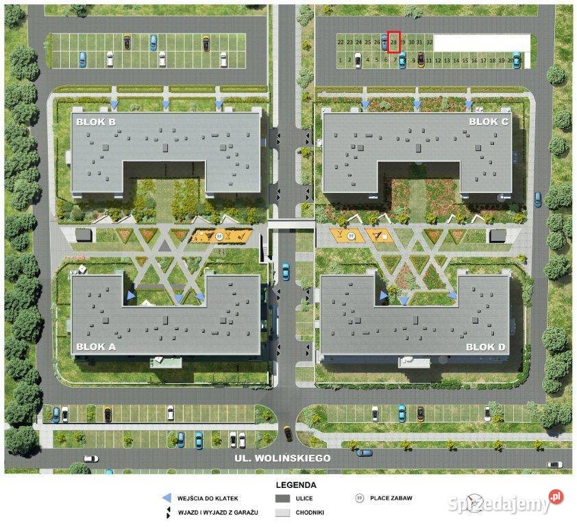 SPRZEDAM Miejsce postojowe Lublin Wolińskiego 26 lubelskie