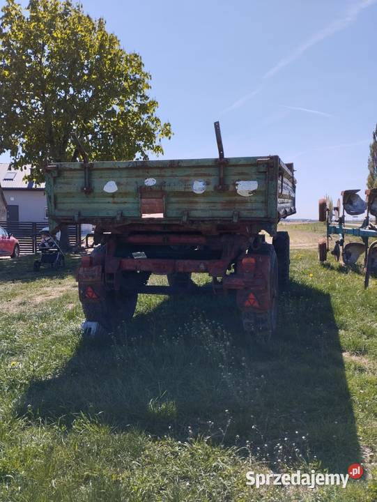 Przyczepa wywrotka na 3 strony nieuszkodzony Niechmirów sprzedam