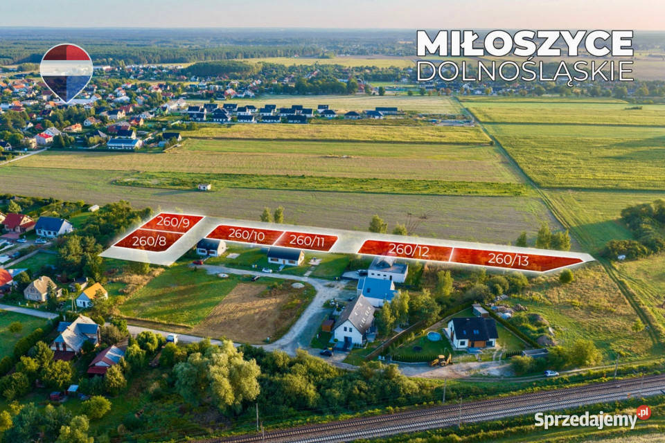 Na sprzedaż działki budowlane z MPZP 13 Sprzedaż dolnośląskie Miłoszyce