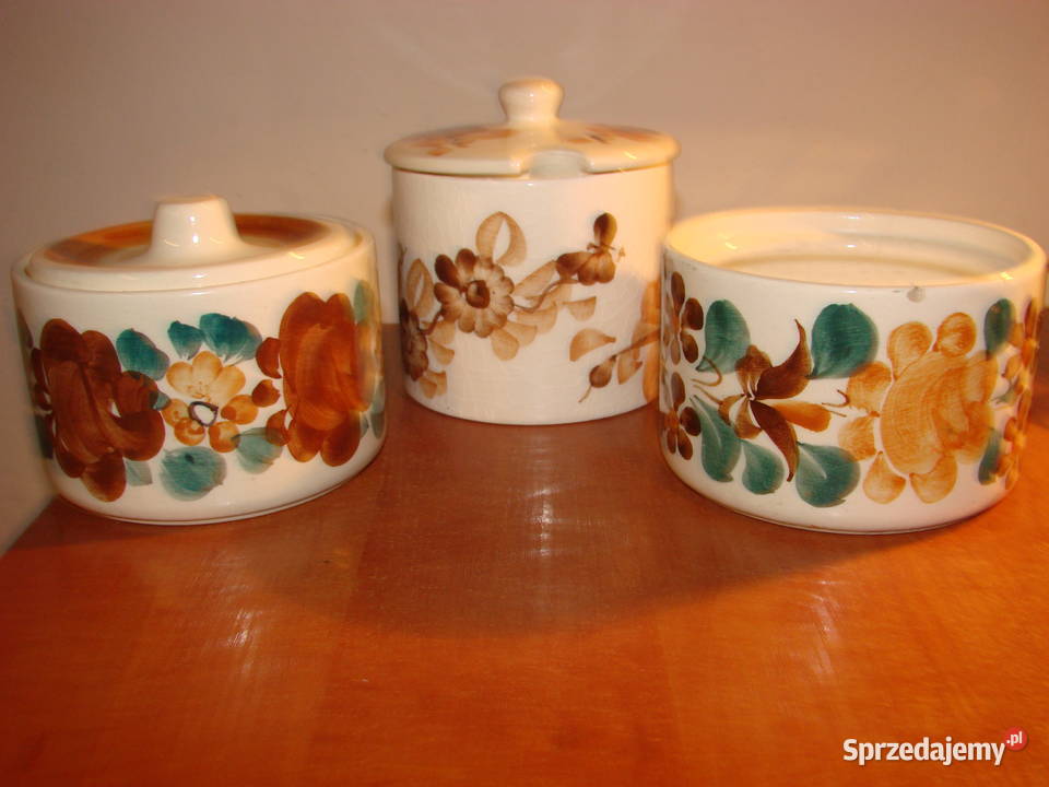 Włocławek fajansowe pojemniki kuchenne Pruszcz Gdański