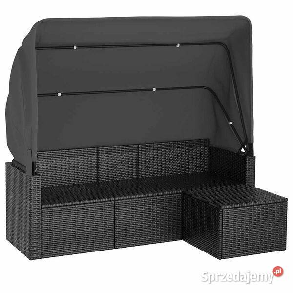 3os sofa ogrodowa z daszkiem i podnóżkiem Warszawa