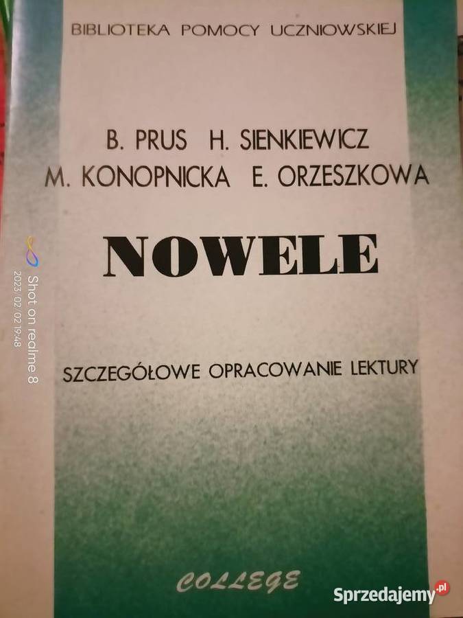Nowele pozytywizm Kultura i Rozrywka