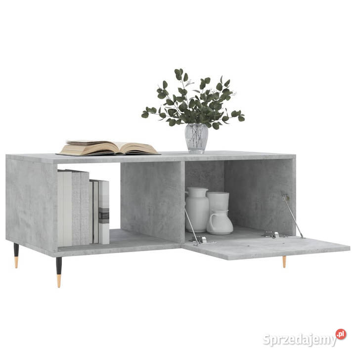 Stolik kawowy szarość betonu 90x50x40 WM829192 mazowieckie Warszawa