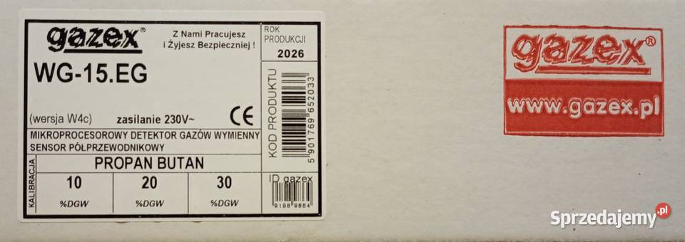 Gazex fabrycznie nowe czujniki Bielsko-Biała