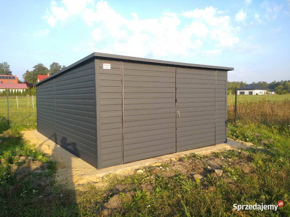 Garaż blaszany 3x5 na blaszak brama Sprzedaż Nowa Słupia