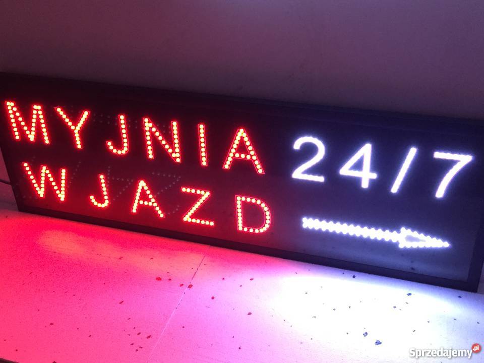 LED REKLAMA 60x25 migająca 230V NOWA Produkt