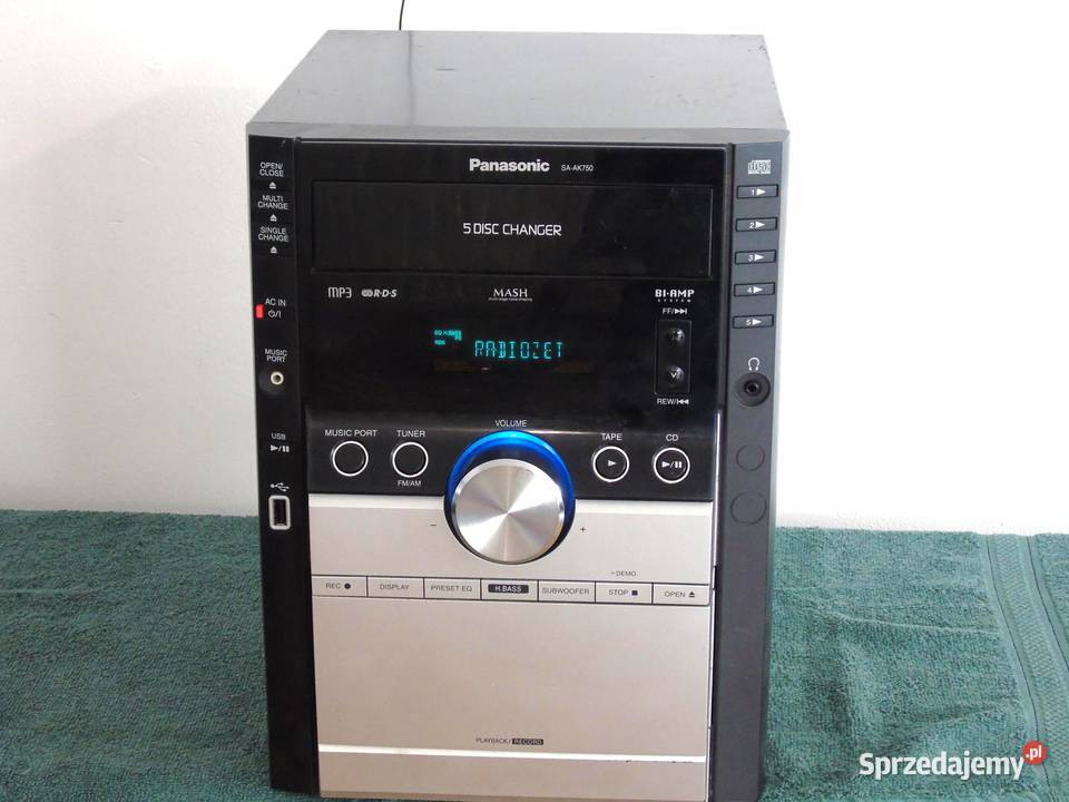 Wieża Panasonic SAAK750 USB mp3 RDS CD AUX Wieże i miniwieże Jasło