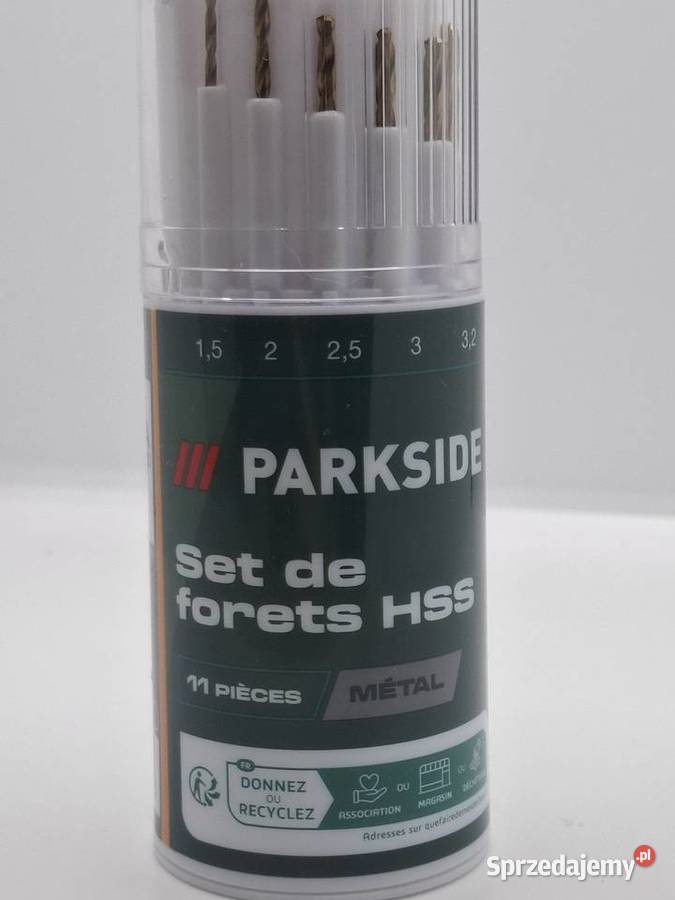 Zestaw wierteł HSS do metalu Parkside 11 sztuk w Otwock