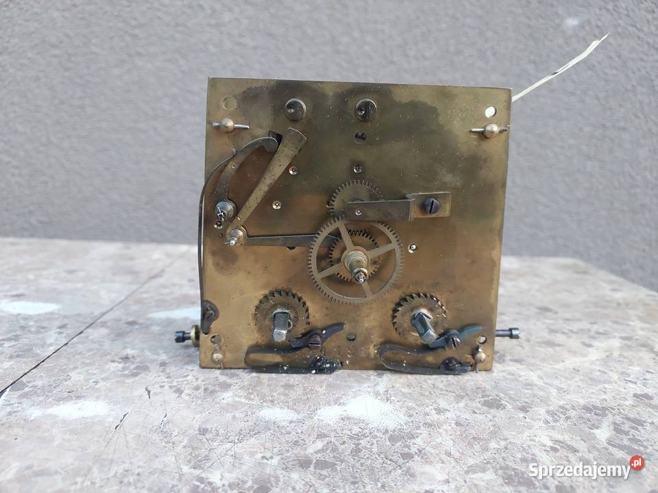 784 Mechanizm starego zegara ściennego Concordia Tczew