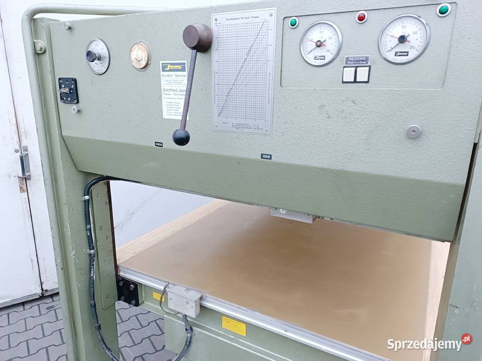 Prasa hydrauliczna półkowa JOOS HP 90 do forniru