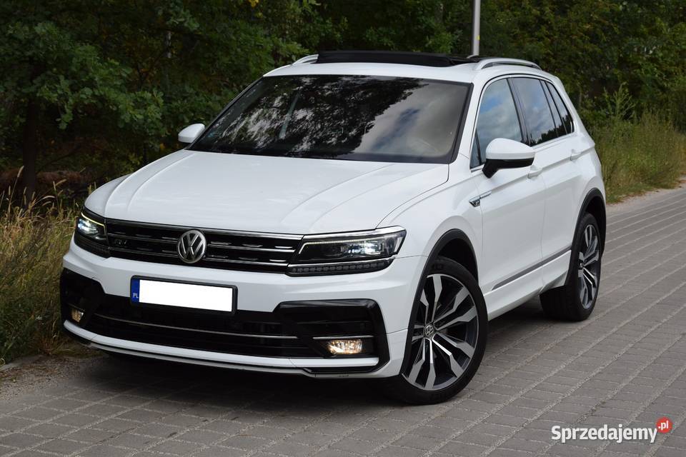 VOLKSWAGEN TIGUAN TDI 190KM 4MOTION R-LINE SALON POLSKA Bezwypadkowy serwis