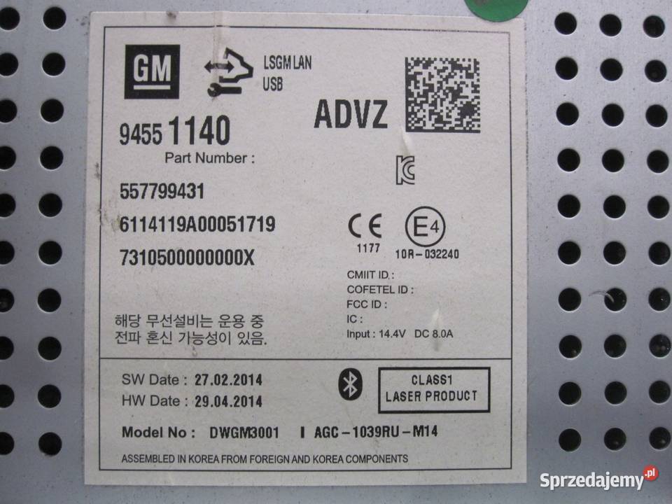 MOKKA A 14r radio CD Bluetooth 94551140 osobowe Kielce sprzedam