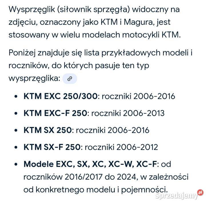 Części KTM BETA YAMAHA HONDA SUZUKI wielkopolskie Ostrów Wielkopolski sprzedam