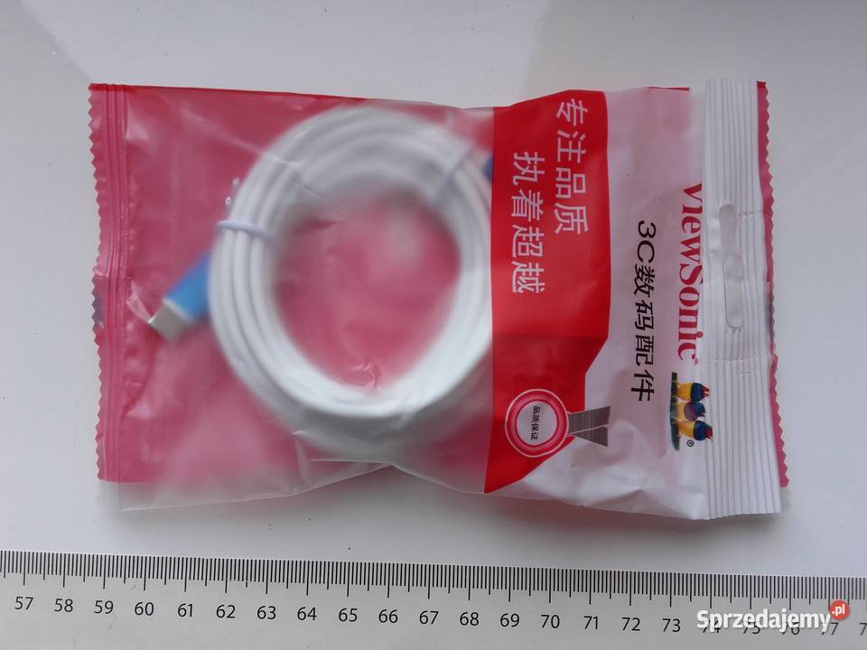 ViewSonic kabel USBC USBC PD do 60W transmisja Pozostałe Bydgoszcz