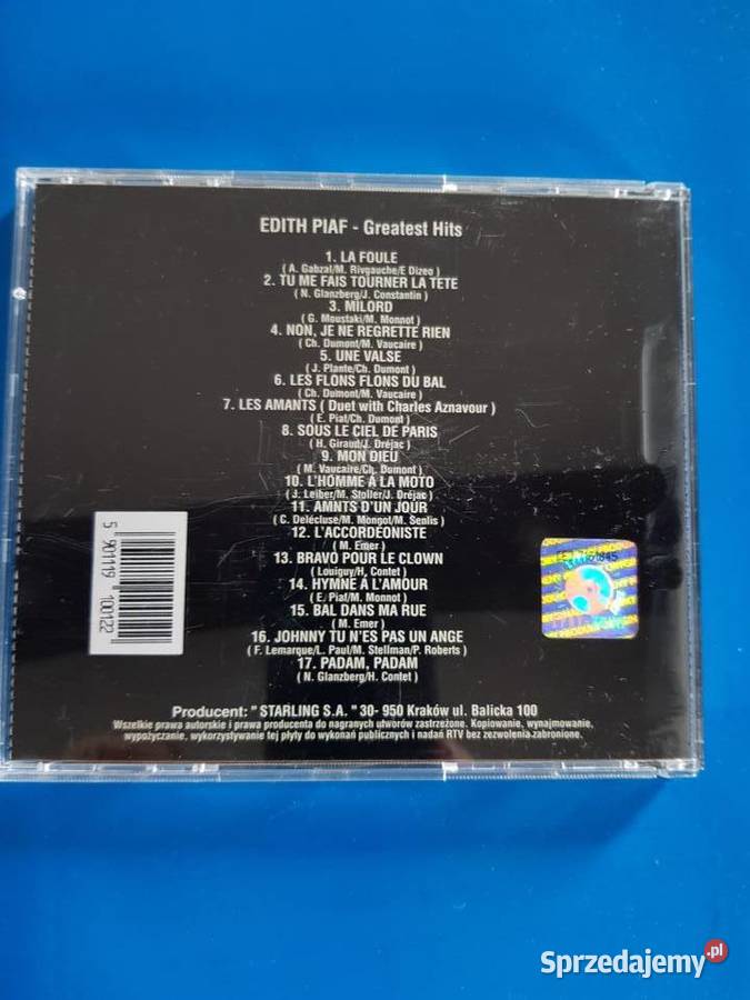 CD Edith Piaf Greatest Hits starling Płyty i kasety Kielce
