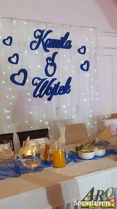 Imiona Ślubne Pary Młodej Wesele Inicjały 3d Dębna