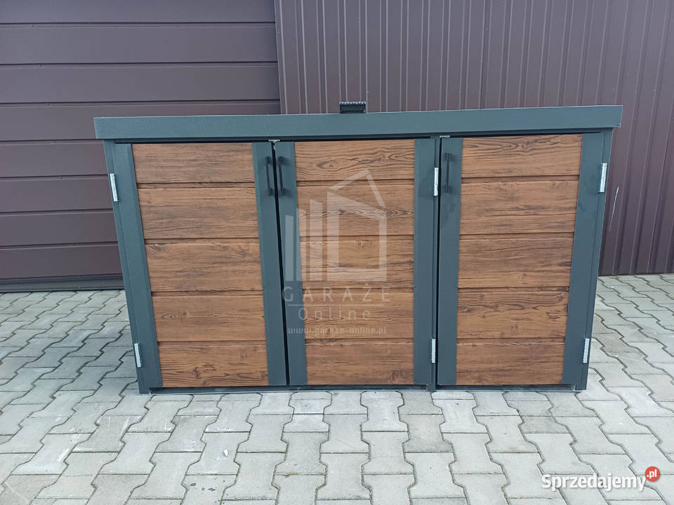 wiata śmietnikowa obudowa kubłów 177x65x110 Żary