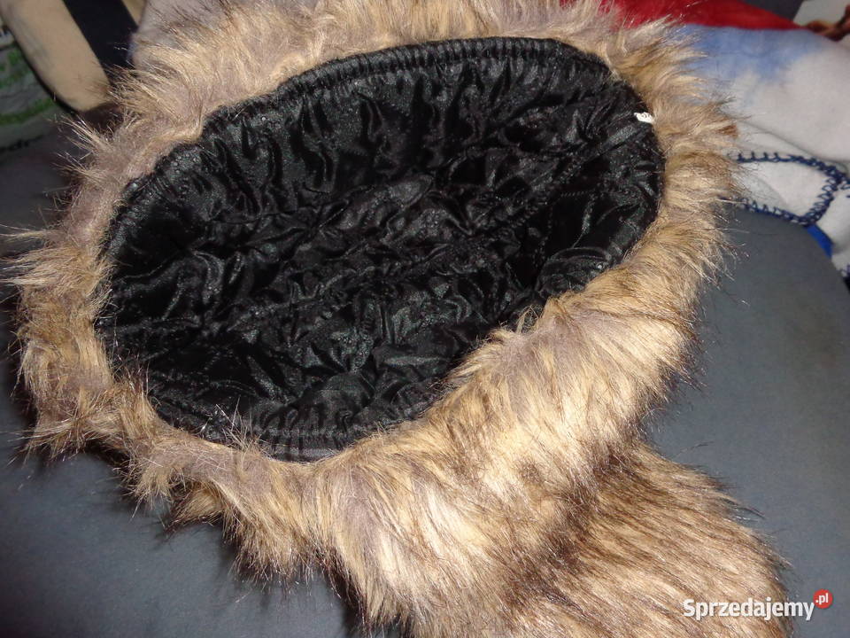 Czapka uszatka nowa rozmiar 58 na misiu wielkopolskie