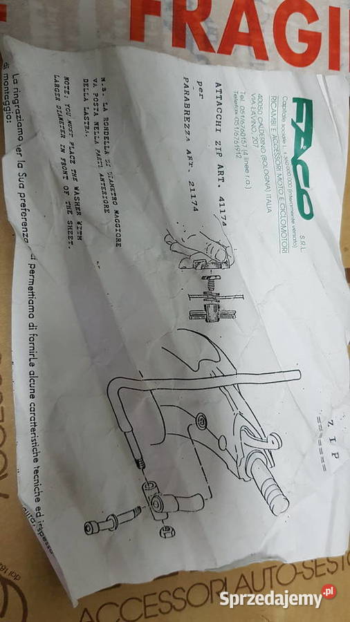 NOWA SZYBA PIAGGIO ZIP podlaskie Bielsk Podlaski