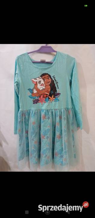 Sukienka Moana disney princess z tiulową lubelskie