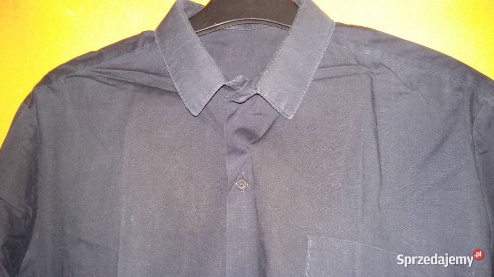 Klasyczna Koszula Czarna gładka SM Łódź