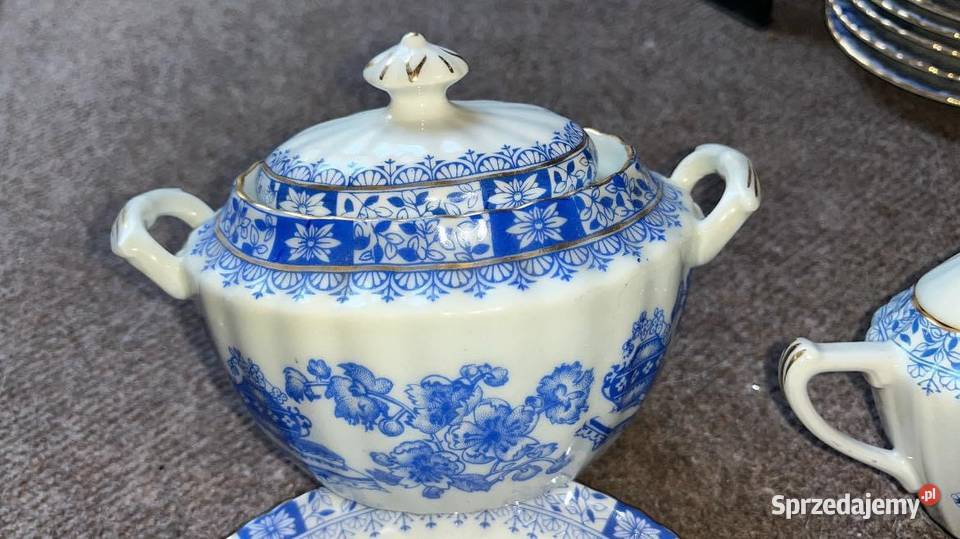 Cukiernica China Blau Syg Seltmann Weiden Gdańsk