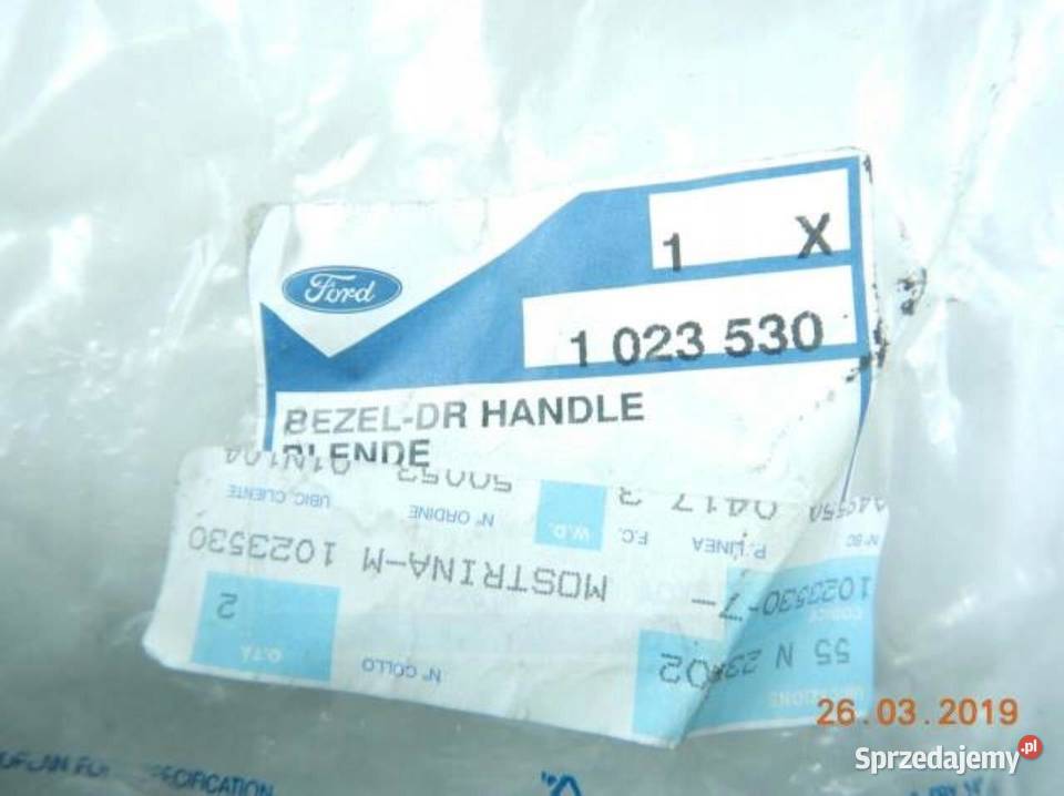 OSŁONA KLAMKI DRZWI LEWY PRZÓD FORD FIESTA 8902 osobowe