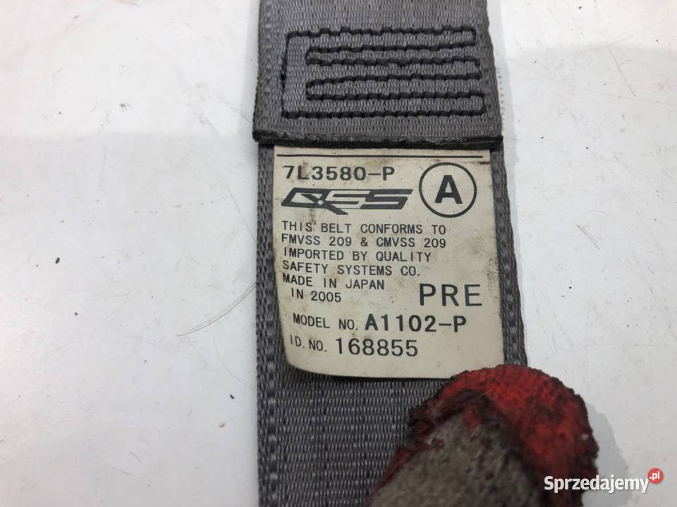 PAS BEZPIECZEŃSTWA PRZÓD PRAWY LEXUS RX 0308