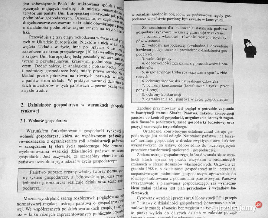 Formy prawne działalności gospodarczej Magdalena Rok wydania 1995 Chełm sprzedam