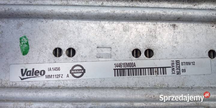 CHŁODNICA INTERCOOLER 14461EM00A JUKE I F15 15 Krzeszowice