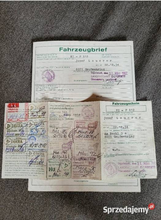 Przyczepka 750 z Niemiec Gierałtów