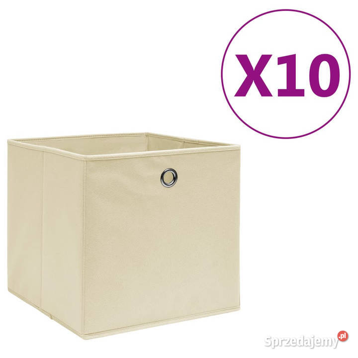 Pudełka z włókniny 10 28x28x28 kremowe WM325217 Warszawa