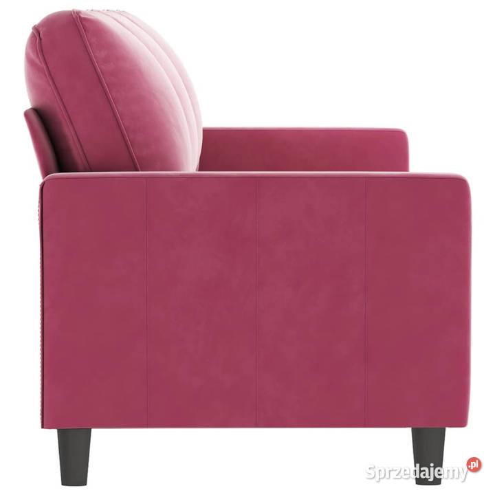 Sofa 3osobowa winna czerwień 180 obita aksamitem Warszawa