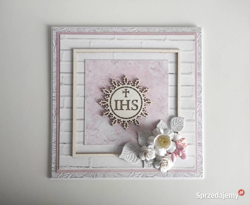 Kartka ręcznie robiona na Komunię Świętą 4 z Łódź