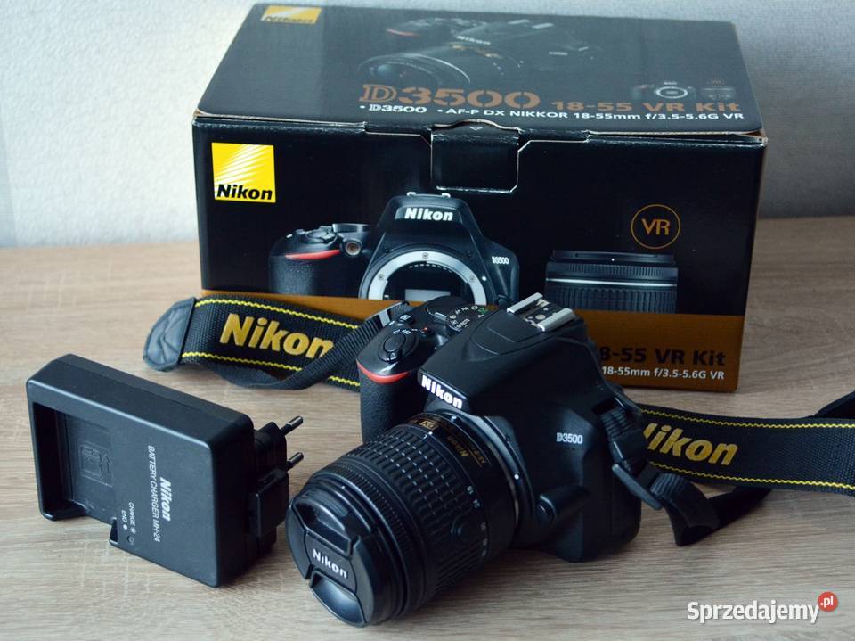 Nikon D3500 i obiektyw 1855mm z VR Gliwice