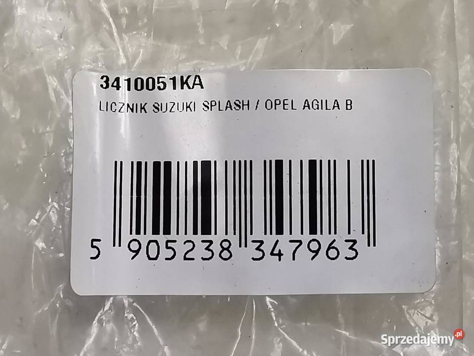 LICZNIK OBROTOMIERZ SUZUKI SPLASH 10 12V 0814 osobowe sprzedam