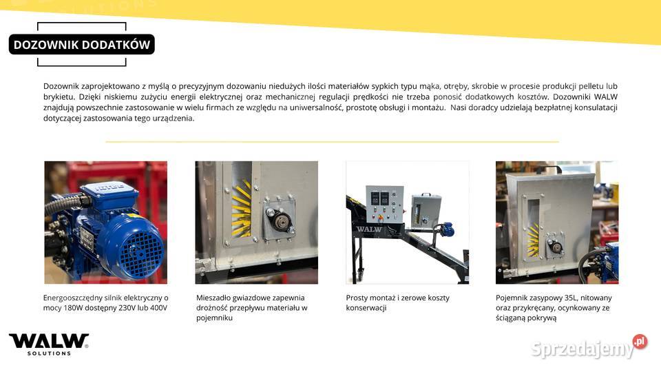 Dozownik mąki skrobi otrąb lepiszcza mikro łódzkie Sieradz sprzedam