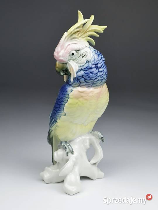 Porcelanowa figura Kakadu Ens Poznań