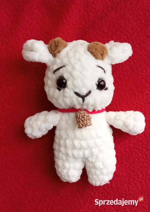 Owieczka wykonana na szydełku Łask